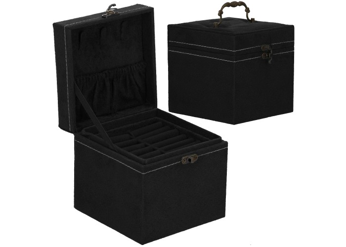 Скринька для прикрас (футляр для біжутерії) Springos 12 x 12 x 12 см HA1044