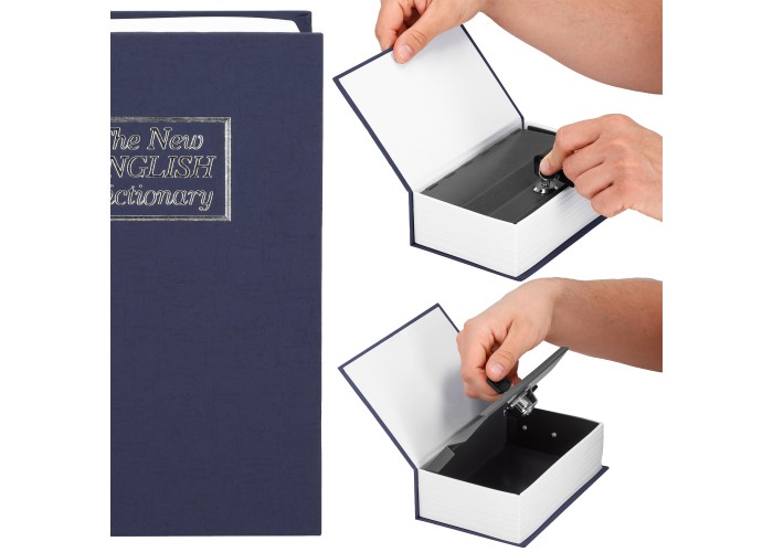 Книга-сейф (кешбокс) Springos 26.5 x 20 x 6.5 см для зберігання грошей та цінностей HA5048