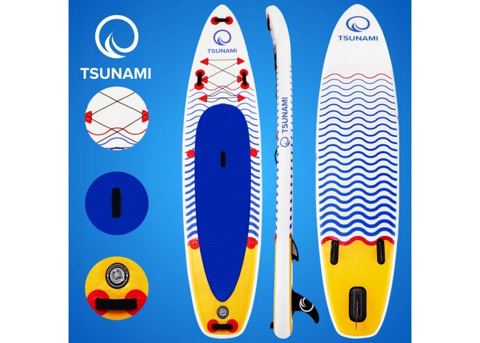 Надувна SUP дошка TSUNAMI 350 см з веслом Wave T09