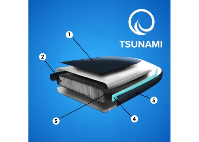 Надувна SUP дошка TSUNAMI 350 см з веслом Wave T09