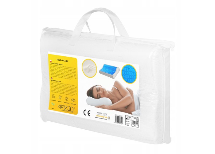 Подушка ортопедична 4FIZJO Ergo+ 40 x 60 см охолоджуюча для сну 4FJ0408