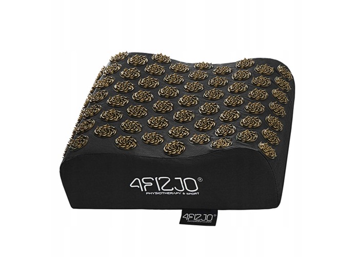 Подушка акупунктурна 4FIZJO Ergo Аплікатор Кузнєцова 4FJ0418 Black/Gold