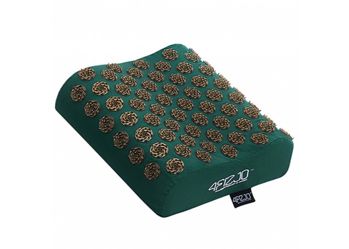 Подушка акупунктурна 4FIZJO Ergo Аплікатор Кузнєцова 4FJ0419 Navy Green/Gold