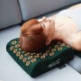 Подушка акупунктурна 4FIZJO Ergo Аплікатор Кузнєцова 4FJ0419 Navy Green/Gold