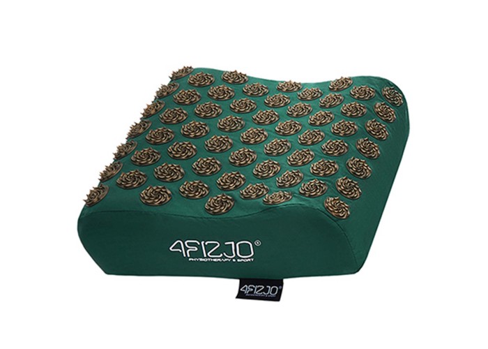 Подушка акупунктурна 4FIZJO Ergo Аплікатор Кузнєцова 4FJ0419 Navy Green/Gold