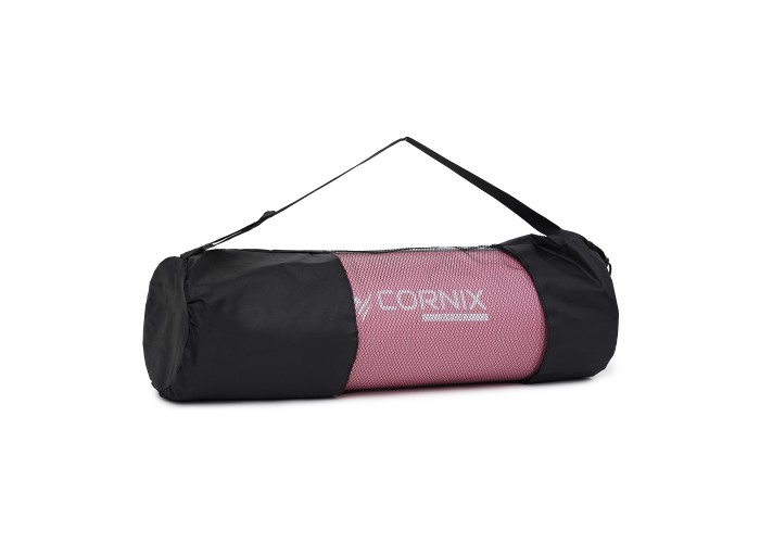 Килимок спортивний Cornix NBR 183 x 61 x 1 cм для йоги та фітнесу XR-0095 Pink/Grey