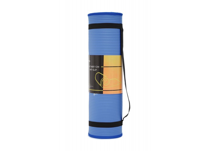 Килимок спортивний Cornix NBR 183 x 61 x 1 cм для йоги та фітнесу XR-0096 Blue/Blue