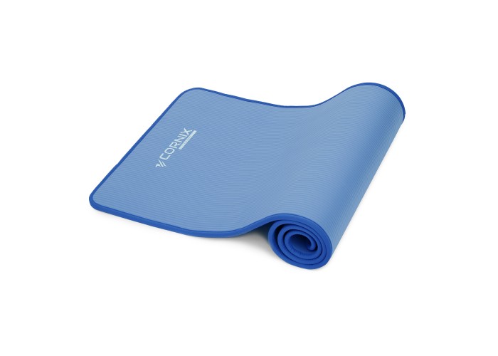 Килимок спортивний Cornix NBR 183 x 61 x 1 cм для йоги та фітнесу XR-0096 Blue/Blue