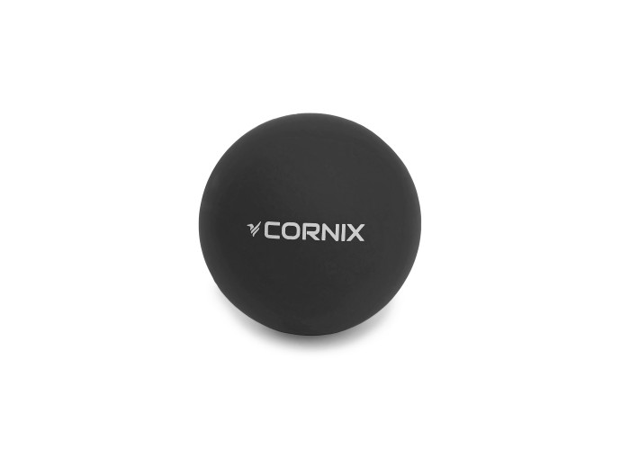 Масажний м'яч Cornix Lacrosse Ball 6.3 см XR-0118 Black