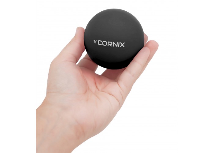 Масажний м'яч Cornix Lacrosse Ball 6.3 см XR-0118 Black