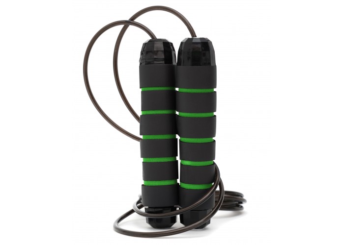 Скакалка швидкісна для кросфіту Cornix Speed Rope Classic XR-0148 Black/Green