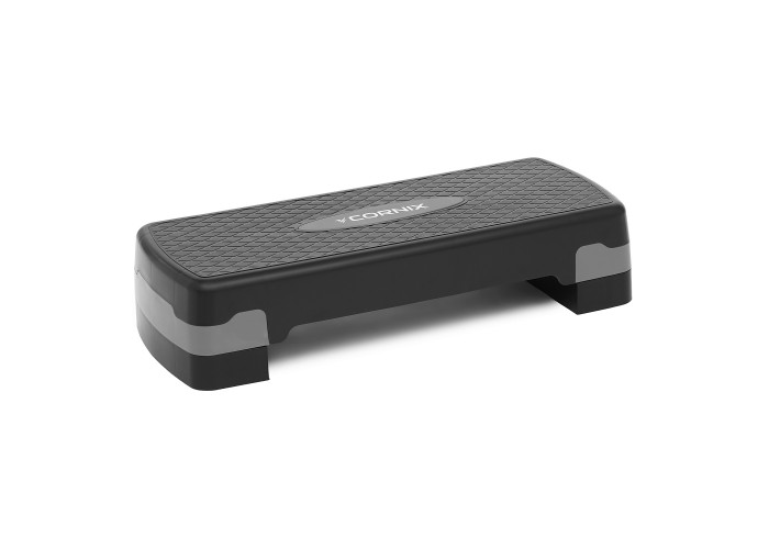 Степ-платформа 2-ступінчаста Cornix 68 х 28 х 10-15 см XR-0189 Black/Grey