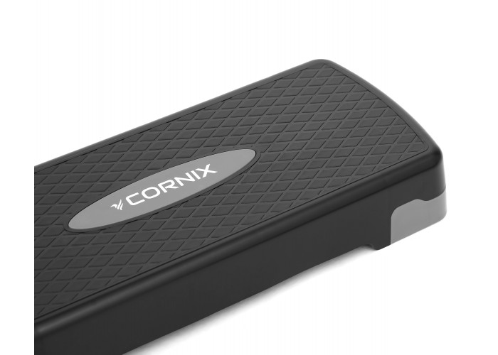 Степ-платформа 2-ступінчаста Cornix 68 х 28 х 10-15 см XR-0189 Black/Grey