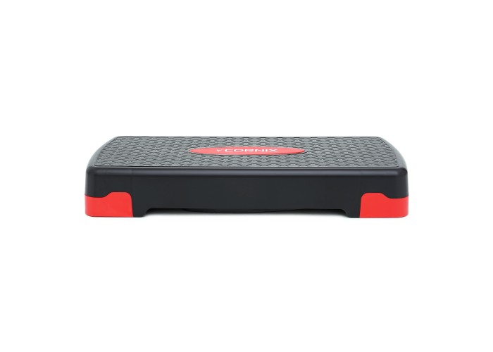 Степ-платформа 2-ступінчаста Cornix 68 х 28 х 10-15 см XR-0190 Black/Red