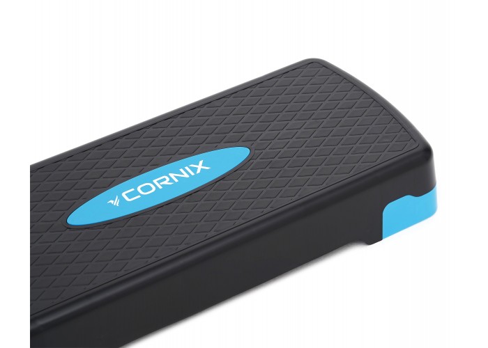 Степ-платформа 2-ступінчаста Cornix 68 х 28 х 10-15 см XR-0191 Black/Blue