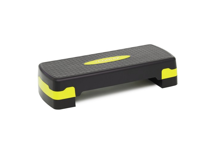Степ-платформа 2-ступінчаста Cornix 68 х 28 х 10-15 см XR-0192 Black/Yellow