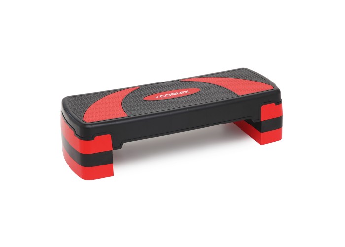 Степ-платформа 3-ступінчаста Cornix 78 х 29 х 10-20 см XR-0185 Black/Red