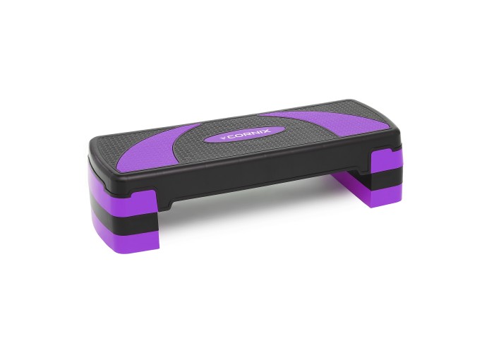 Степ-платформа 3-ступінчаста Cornix 78 х 29 х 10-20 см XR-0183 Black/Purple