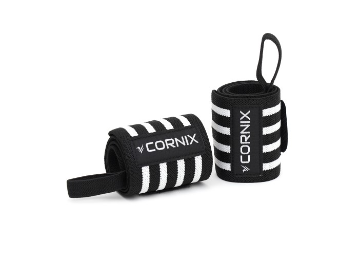 Бинти для зап'ясть (кистьові бинти) Cornix Wrist Wraps XR-0194 Black/White