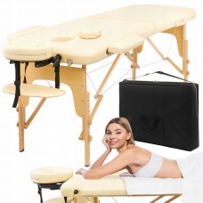 Масажний стіл складний 4FIZJO Massage Table Wood W60 Beige