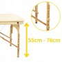 Масажний стіл складний 4FIZJO Massage Table+ Wood W60 Beige