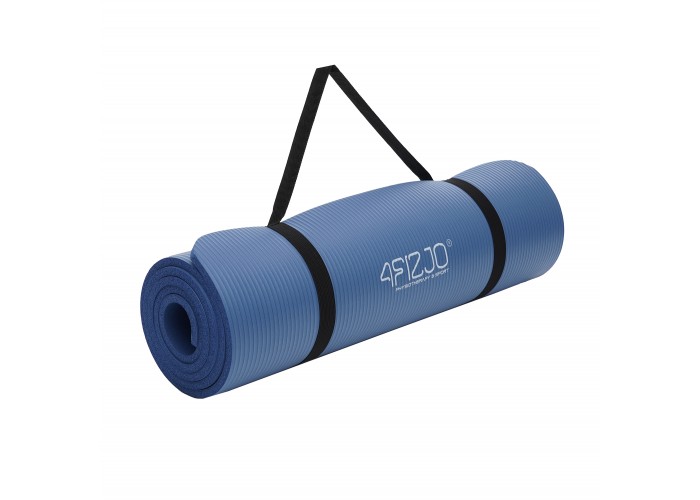 Килимок (мат) спортивний 4FIZJO NBR 180 x 60 x 1 см для йоги та фітнесу 4FJ0432 Navy Blue