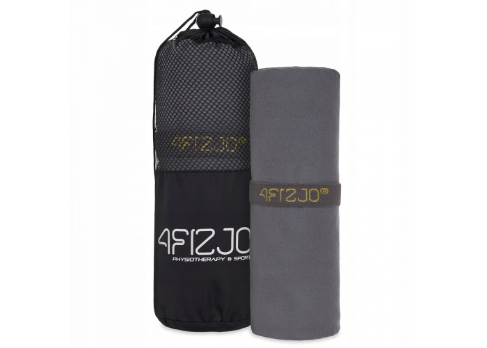 Рушник спортивний 4FIZJO 130 x 75 см з мікрофібри 4FJ0436 Grey