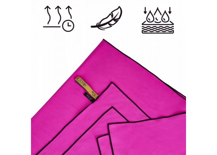 Рушник спортивний 4FIZJO 130 x 75 см з мікрофібри 4FJ0437 Pink