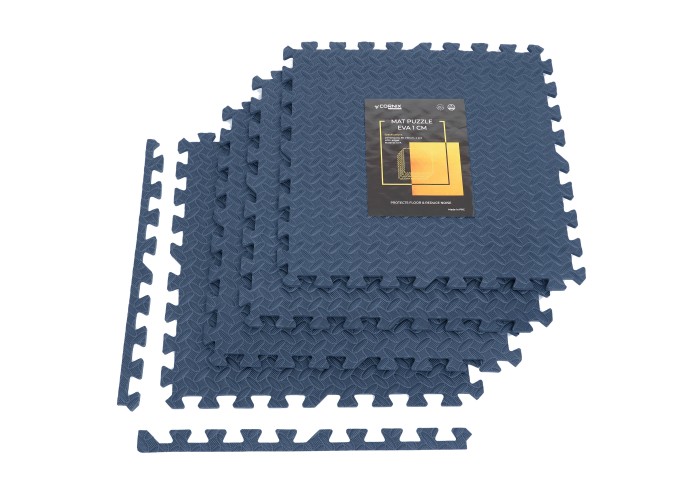 Мат-пазл (ластівчин хвіст) Cornix Mat Puzzle EVA 120 x 120 x 1 cм XR-0239 Navy Blue