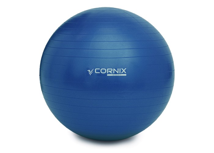 М'яч для фітнесу (фітбол) Cornix 85 см Anti-Burst XR-0249 Blue