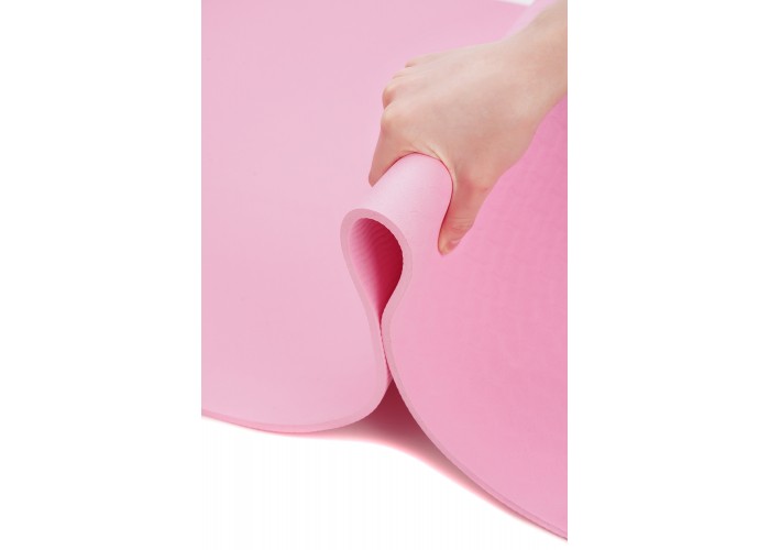 Килимок (мат) спортивний SportVida TPE 183 x 61 x 0.6 см для йоги та фітнесу SV-EZ0055 Pink