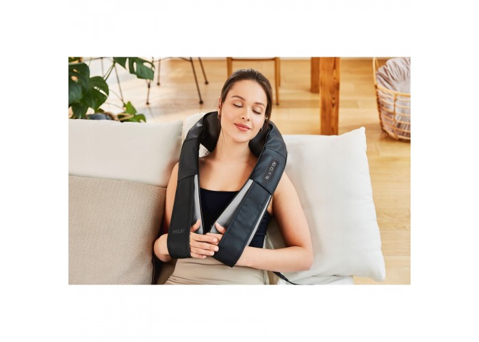 Накидка-масажер 4FIZJO Shiatsu Pro+ для шиї та спини 4FJ0564 Black/Grey
