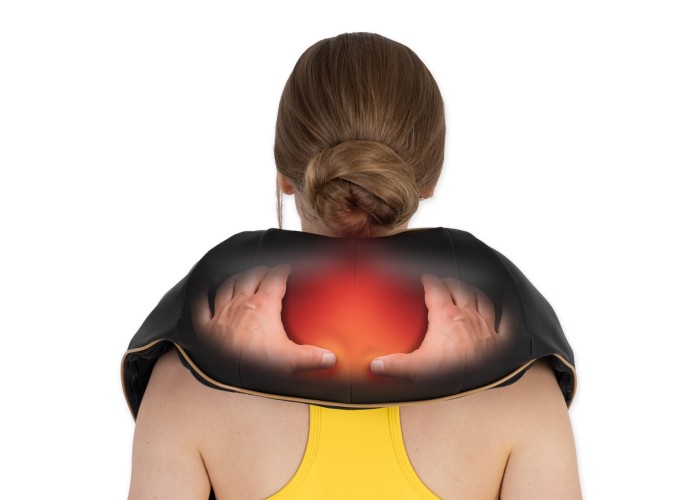 Накидка-масажер 4FIZJO Shiatsu Ultra+ для шиї та спини, акумуляторний 4FJ0566 Black/Gold