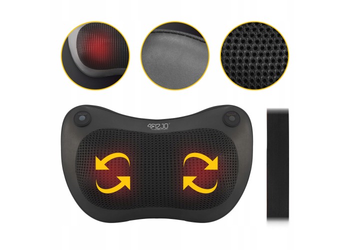 Подушка-масажер 4FIZJO Shiatsu Pro+ 4FJ0562 Black