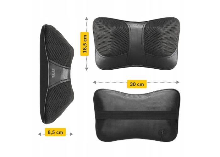 Подушка-масажер 4FIZJO Shiatsu Ultra+ 4FJ0560 Black