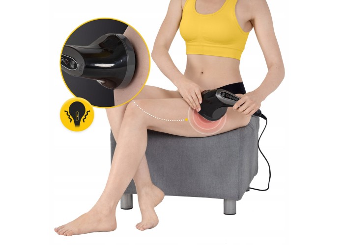 Ручний антицелюлітний масажер для тіла 4FIZJO Body Shaping 4 в 1 4FJ0558 Black