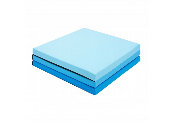 Мат гімнастичний складний 4FIZJO 180 x 60 x 5 см 4FJ0570 Blue/Sky Blue