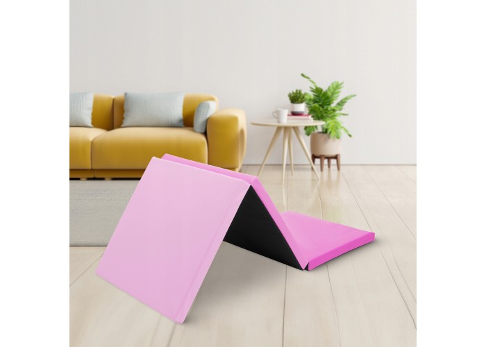 Мат гімнастичний складний 4FIZJO 180 x 60 x 5 см 4FJ0572 Pink/Light Pink