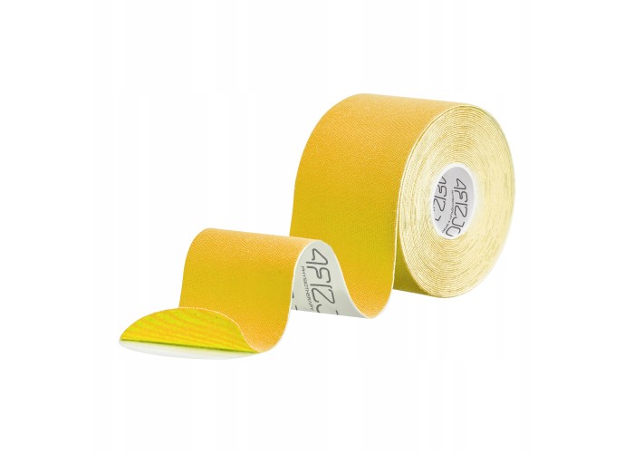 Стрічка кінезіологічна (кінезіо тейп) 4FIZJO 5 см x 5 м 4FJ0542 Yellow