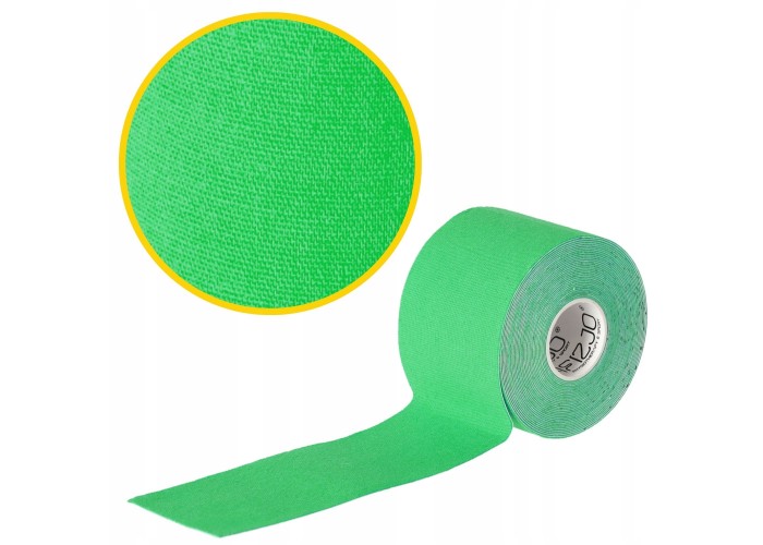 Стрічка кінезіологічна (кінезіо тейп) 4FIZJO 5 см x 5 м 4FJ0543 Green