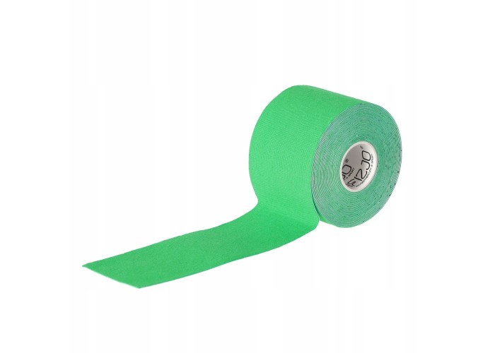 Стрічка кінезіологічна (кінезіо тейп) 4FIZJO 5 см x 5 м 4FJ0543 Green