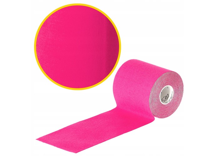 Стрічка кінезіологічна (кінезіо тейп) 4FIZJO 7.5 см x 5 м 4FJ0547 Pink