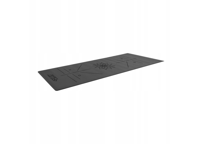 Килимок (мат) спортивний 4FIZJO PU 183 x 68 x 0.4 см для йоги та фітнесу 4FJ0587 Black