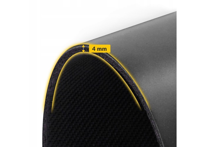Килимок (мат) спортивний 4FIZJO PU 183 x 68 x 0.4 см для йоги та фітнесу 4FJ0587 Black