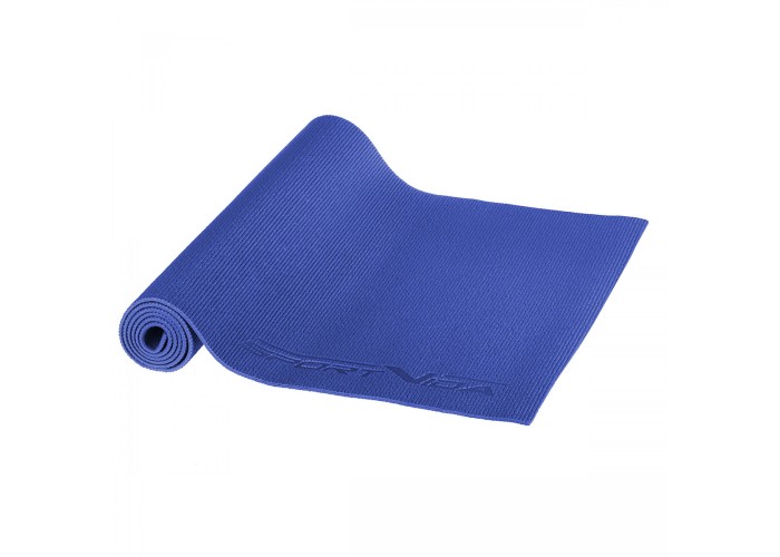 Килимок спортивний SportVida PVC 6 мм для йоги та фітнесу SV-HK0053 Blue