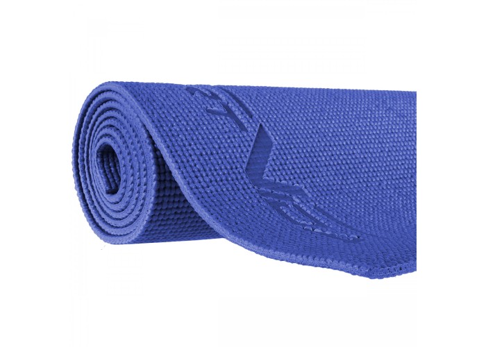 Килимок спортивний SportVida PVC 6 мм для йоги та фітнесу SV-HK0053 Blue