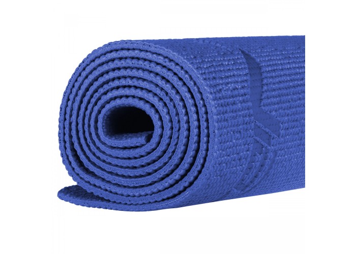 Килимок спортивний SportVida PVC 6 мм для йоги та фітнесу SV-HK0053 Blue