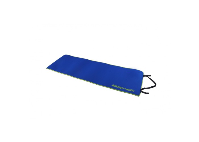 Коврик (мат) для йоги та фітнесу SportVida Neopren 6 мм SV-HK0038 Blue