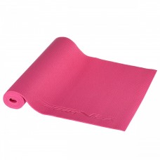 Килимок спортивний SportVida PVC 4 мм для йоги та фітнесу SV-HK0049 Pink