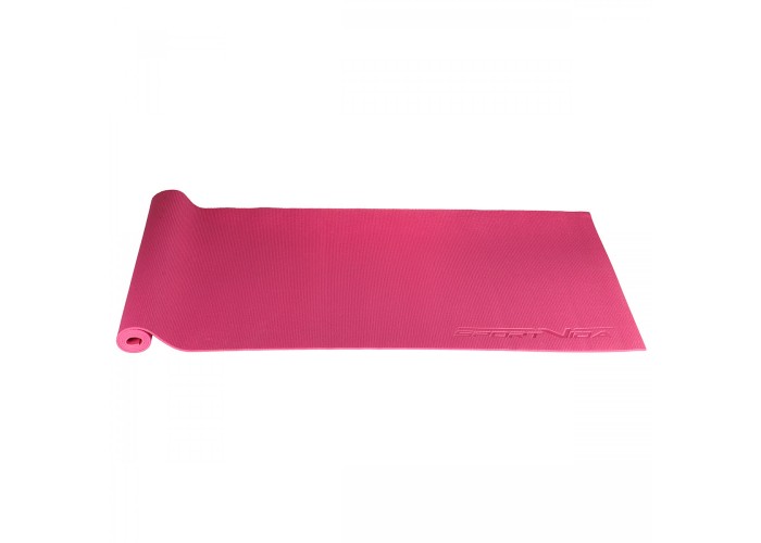 Килимок спортивний SportVida PVC 4 мм для йоги та фітнесу SV-HK0049 Pink